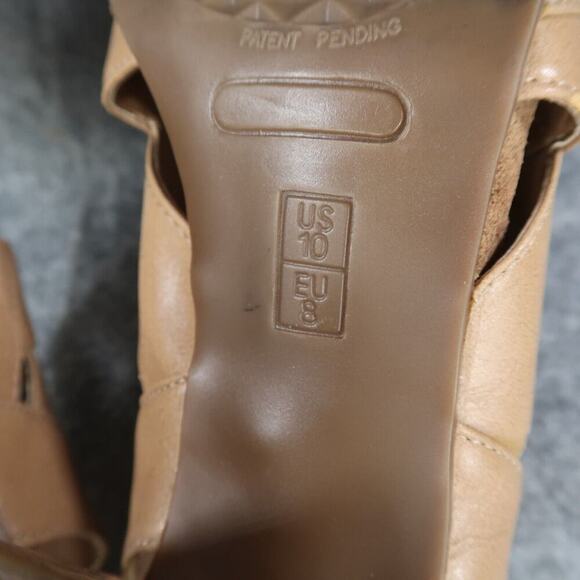 Aerosoles Shoes Womens 10 Sandal Pumps Fashion Comfort Slingback Brown Open Toe - Picture 12 of 14